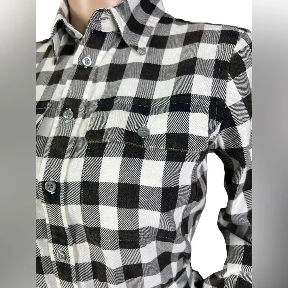 NWT Polo Ralph Lauren Shirtdress Womens Size 0 Check Buffalo Belted Twill - Picture 5 of 12